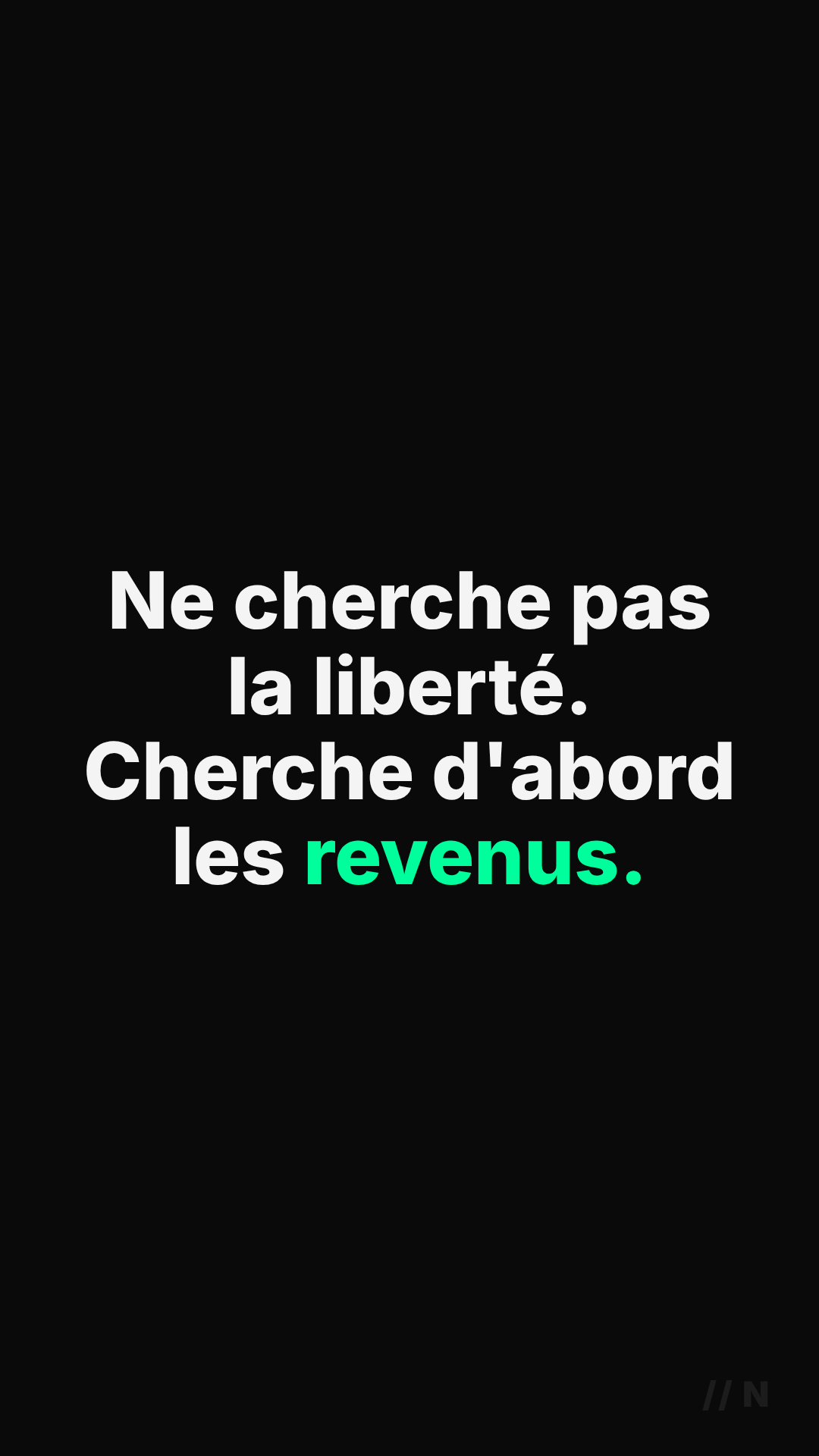 Contenu produit par la machine